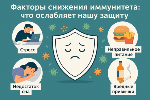 Факторы снижения иммунитета: что ослабляет нашу защиту