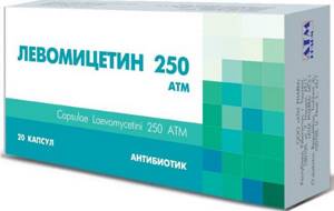 Антибиотик Левомицетин: назначение при цистите