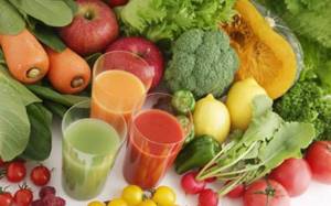 Овощи, фрукты, свежевыжатые соки