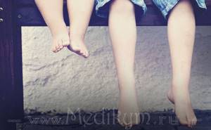 Фото: Шипица на ноге у ребенка