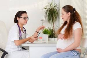 Беременная женщина пришла на прием к доктору