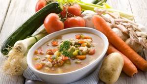 Пример овощного супа