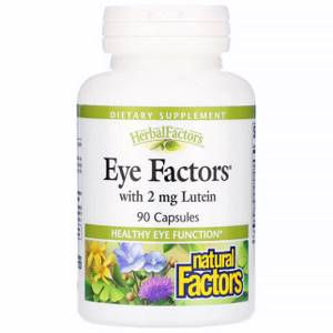 Natural Factors, Eye Factors с 2 мг лютеина, 90 капсул