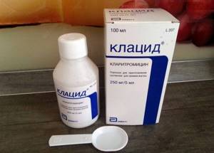 Клацид: инструкция по применению для детей суспензии 125, 250 и 500 мг