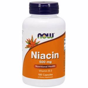 Now Foods, Ниацин, 500 мг, 100 капсул