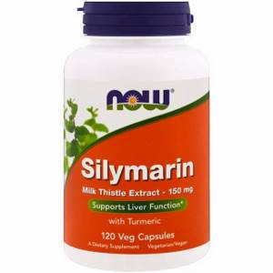 Now Foods, Силимарин, экстракт молочного чертополоха, 150 мг, 120 растительных капсул