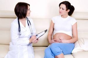 Женщина на 40 неделе беременности