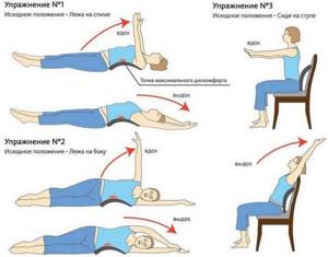 Упражнения при остеохондрозе
