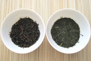черный и зеленый чай